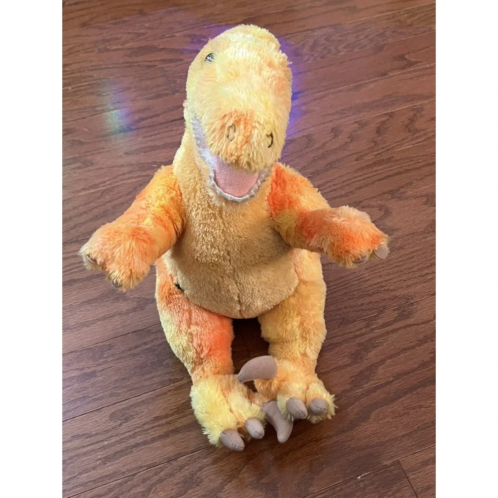 Build A Bear Velociraptor T Rex Dinosaur Plush Orange/Yellow Stuffed Animal 17